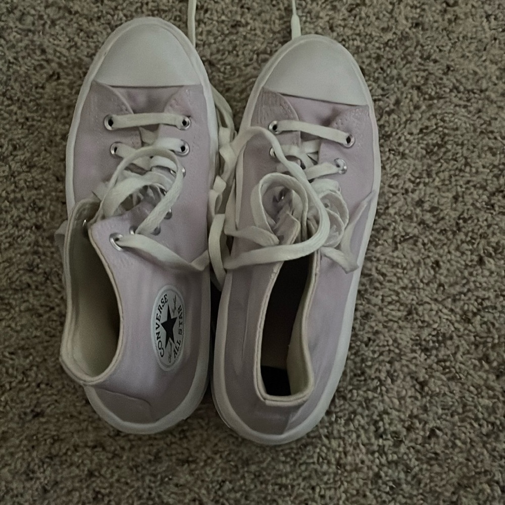 Purple platform Converse